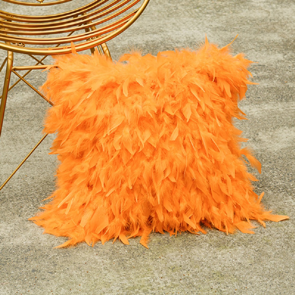 Home Textiles Turkey - 本物の七面鳥の羽の毛皮の枕カバー,ソファのクッションカバー,家の装飾,送料無料,CX-D-189E