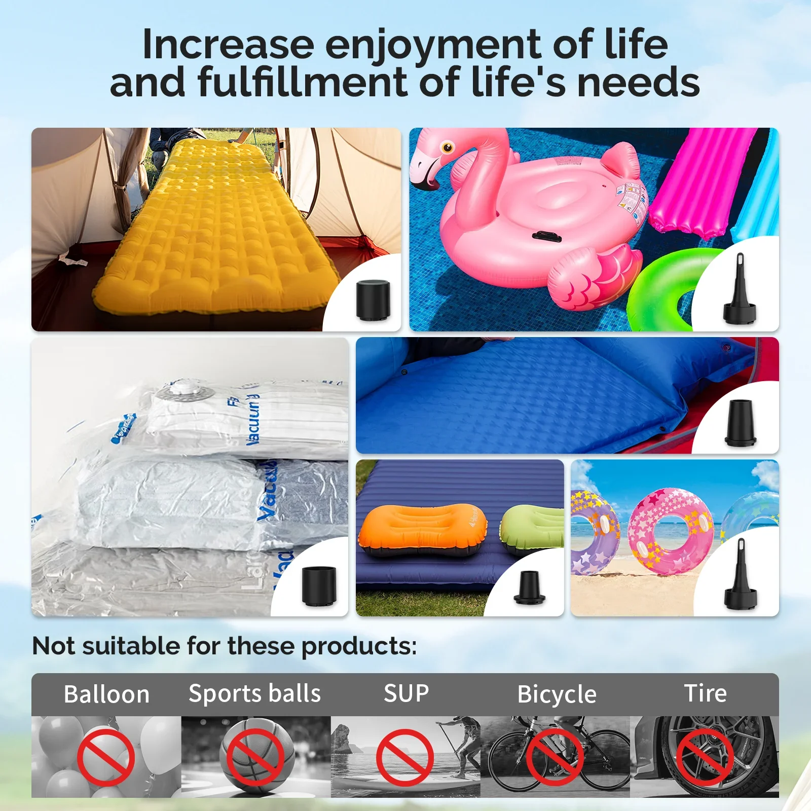 新型ETENWOLF AIR 3SE電動屋外ポンプ 1300 - Fitted Sheet Deep のレビューと価格
