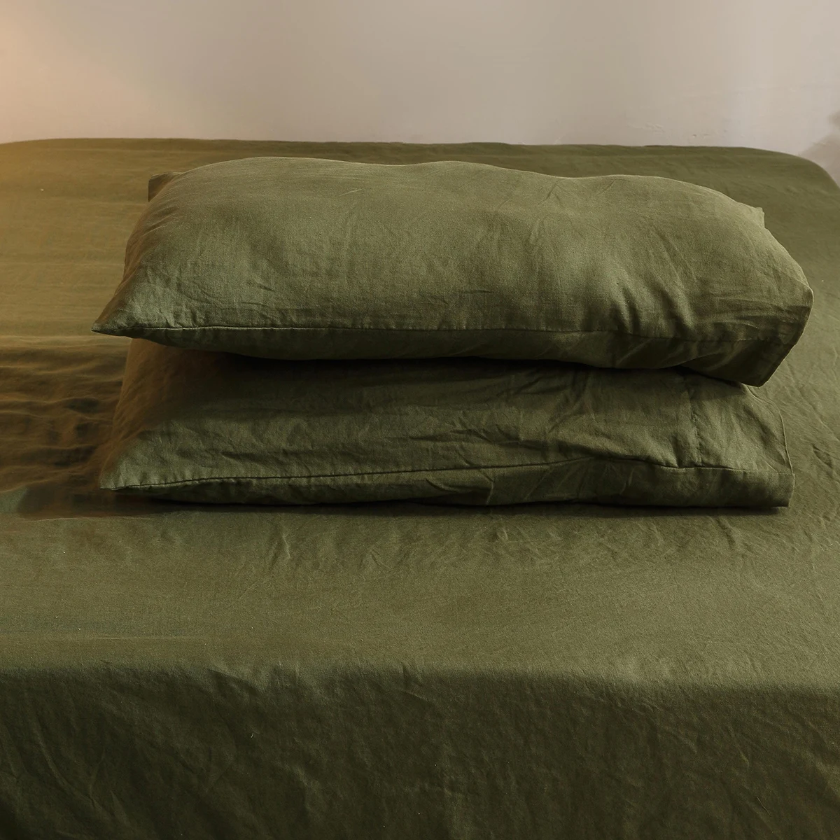 ピュアリネン寝具セット、フラットシート1枚、ディープポケット - Fitted Sheet Deep のレビューと価格