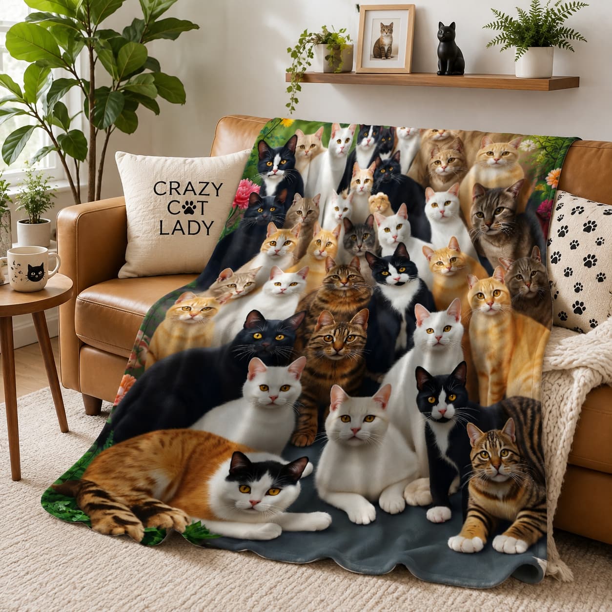 猫用ソフトブランケット1枚、猫好きへのギフトに最適 - Home Textiles Group のレビューと価格